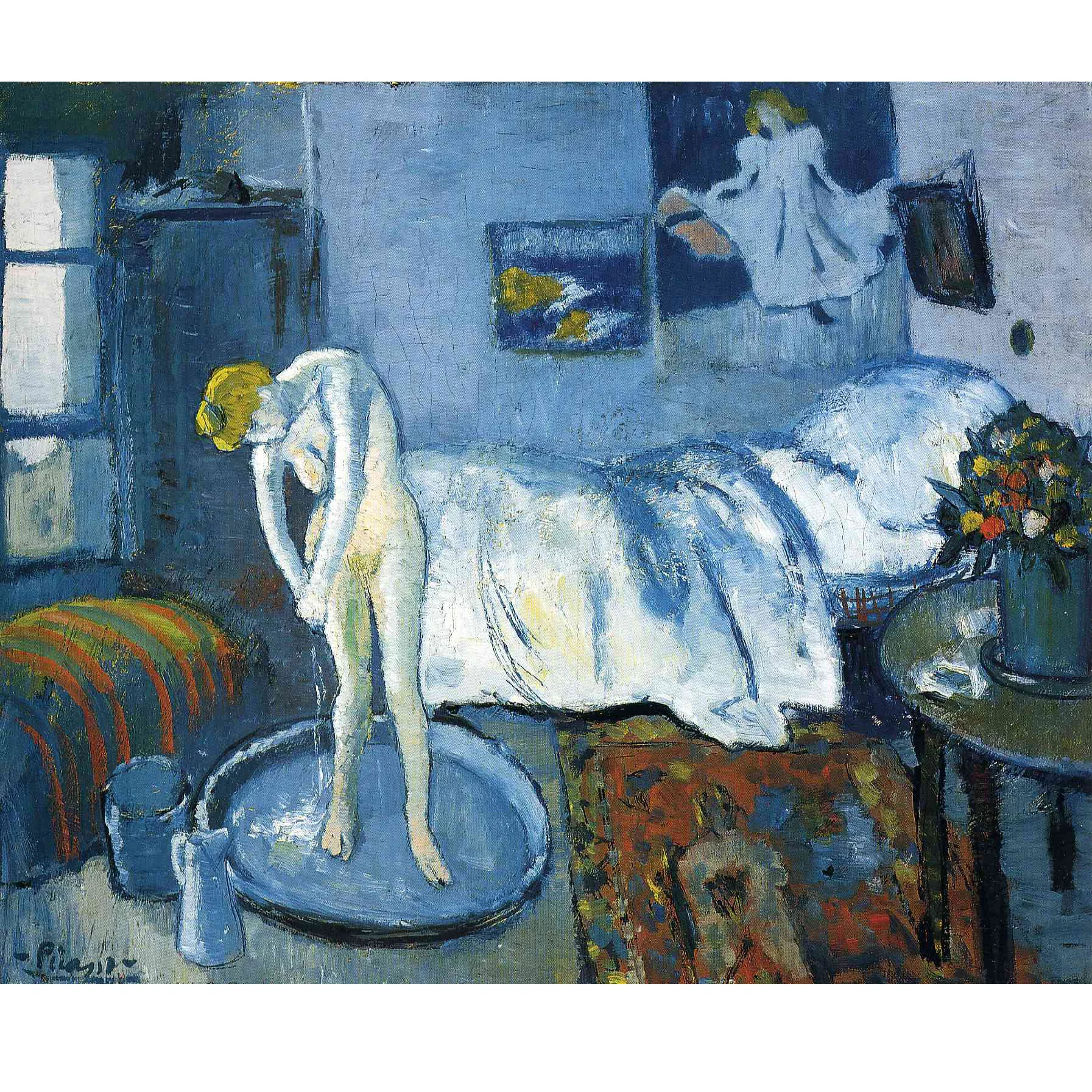 Pure hand painted high quality reproduction of A blue room (A tub) by Pablo Picasso Modern home decor picture wall art canvas
Pure hand painted high quality reproduction of A blue room (A tub) by Pablo Picasso Modern home decor picture wall art canvas
