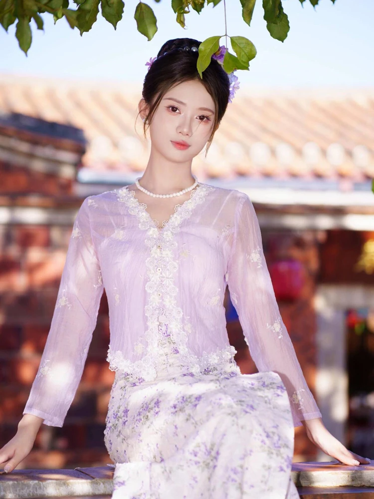 New Ethnic Style Small Hairpin Flower Embroidery Photography Costume Set Natural Photography Shoot Traditional Clothing
New Ethnic Style Small Hairpin Flower Embroidery Photography Costume Set Natural Photography Shoot Traditional Clothing