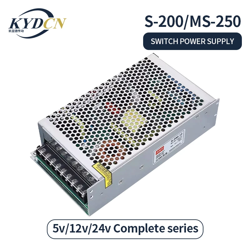 100-240V AC to DC 12V-24V 200W 250W 220RPM 24V Switching Power Supply 12V Monitoring Transformer Adapter DC12V AC/DC-enclosed
100-240V AC to DC 12V-24V 200W 250W 220RPM 24V Switching Power Supply 12V Monitoring Transformer Adapter DC12V AC/DC-enclosed