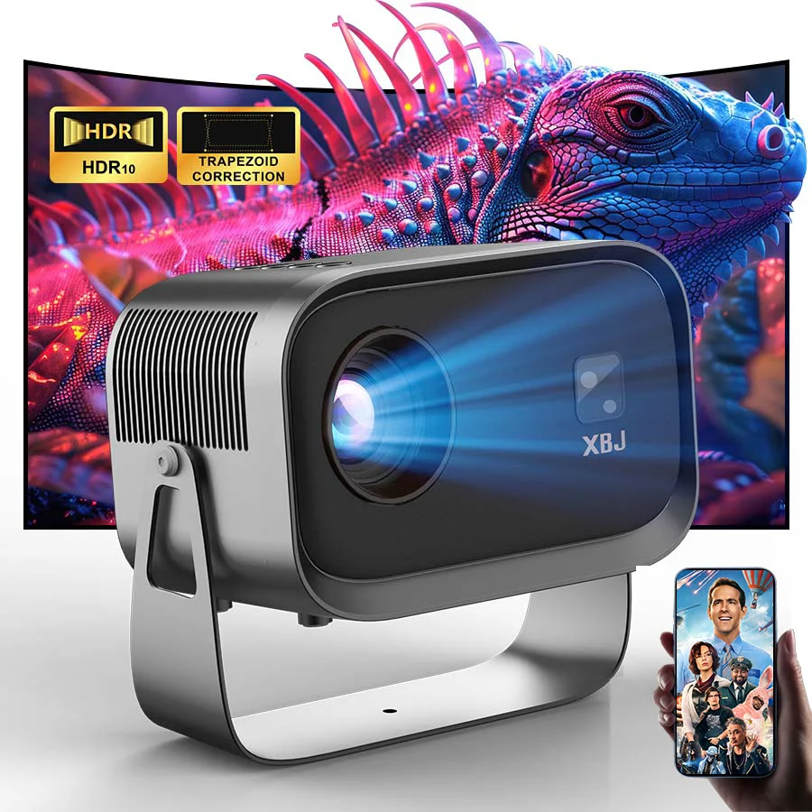 4K Outdoor Movie Projector, Portable Mini Smart Wall Projector with Built-in Wi-Fi, Speaker & Digital Keystone, HDMI/BT Home Cinema Theater for Office Use
4K Outdoor Movie Projector, Portable Mini Smart Wall Projector with Built-in Wi-Fi, Speaker & Digital Keystone, HDMI/BT Home Cinema Theater for Office Use