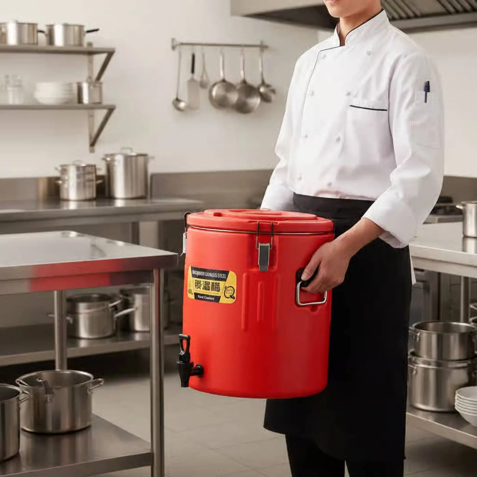 Stainless Steel Thermal Barrel Portable Hot and Cold Thermal Container Insulated Beverage Dispenser Wide Mouth Opening
Stainless Steel Thermal Barrel Portable Hot and Cold Thermal Container Insulated Beverage Dispenser Wide Mouth Opening