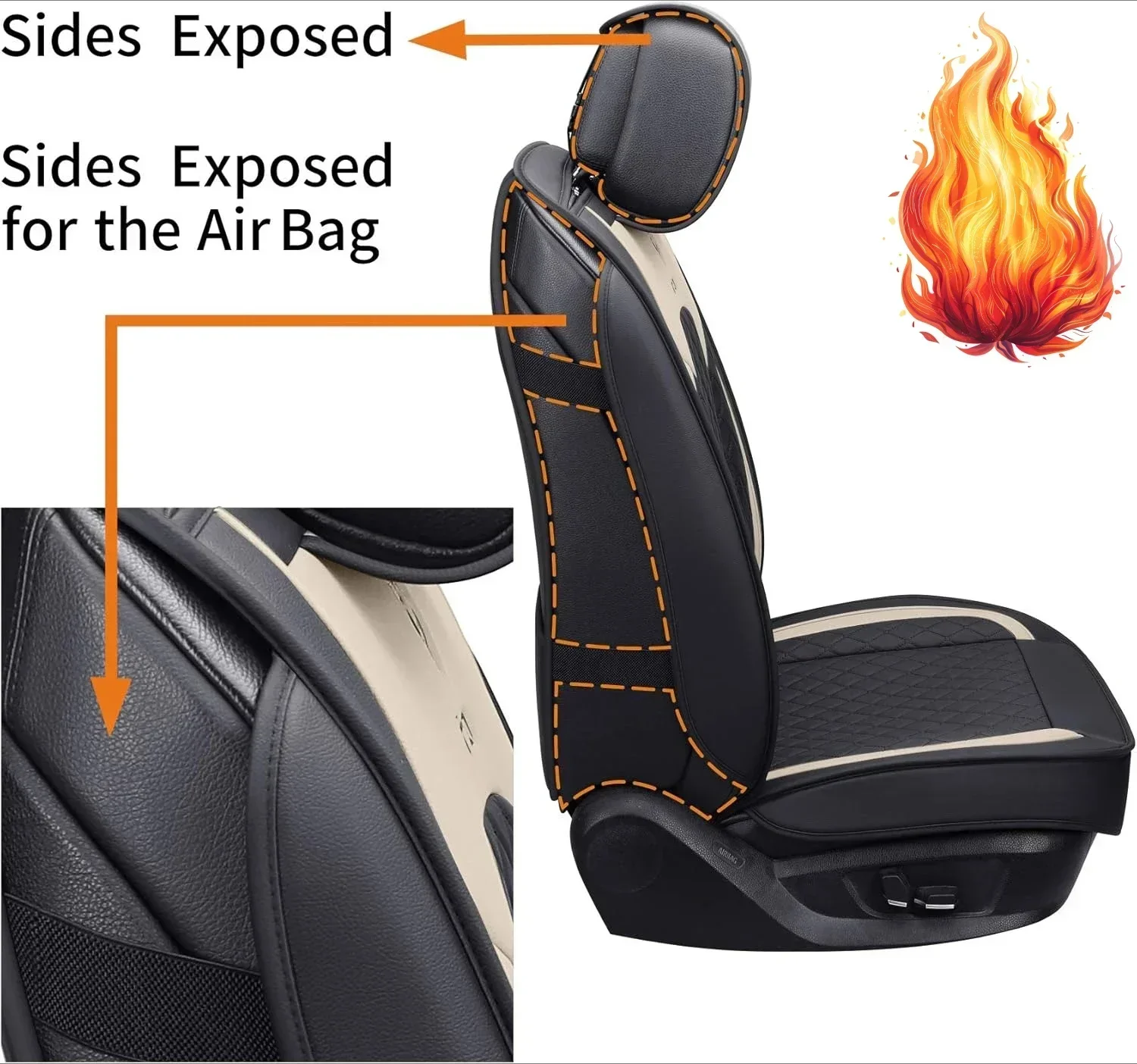Seat Covers for Cars Women Leather Waterproof Universal Fit for Hyundai Elantra Sonata Ford Forte Honda Civic CRV Toyota Corolla
Seat Covers for Cars Women Leather Waterproof Universal Fit for Hyundai Elantra Sonata Ford Forte Honda Civic CRV Toyota Corolla