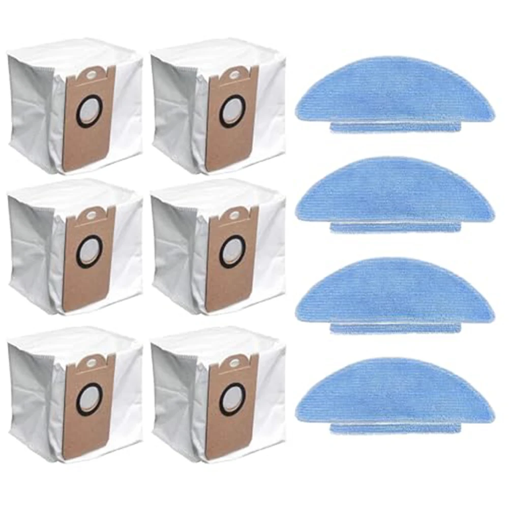 For Zaco A10 Pro Robotic Vacuum Cleaner 4pcs Set Replacement Mops 6pcs Set Large Capacity Dust Bags
For Zaco A10 Pro Robotic Vacuum Cleaner 4pcs Set Replacement Mops 6pcs Set Large Capacity Dust Bags