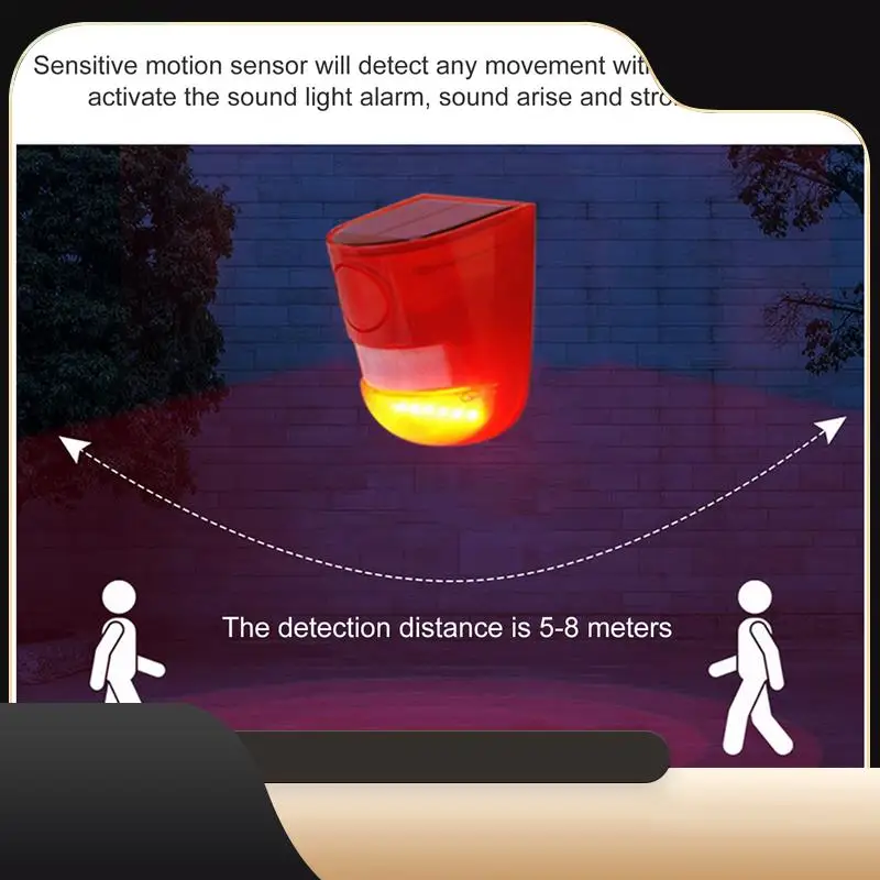 3 Pack Solar Strobe Light With Motion Sensor Alarm 129DB Sound Security Siren IP65 Waterproof For Villa Farm Yard Garden-T44C
3 Pack Solar Strobe Light With Motion Sensor Alarm 129DB Sound Security Siren IP65 Waterproof For Villa Farm Yard Garden-T44C