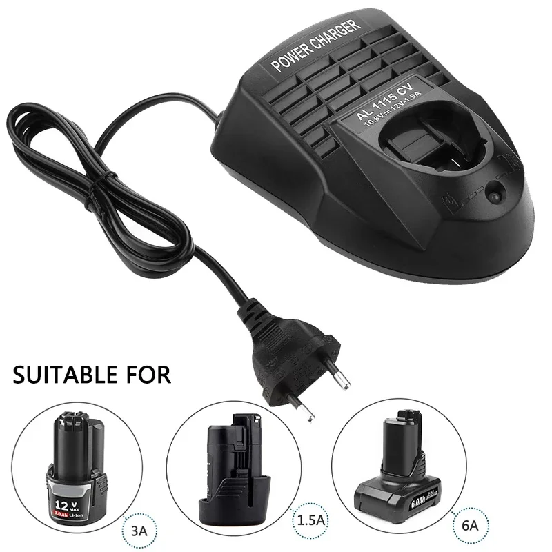 Replacement Li-ion Battery Charger for Bosch 10.8V/12V BAT411 BAT412A Lithium-ion Battery AL1115CV Drill Power Tool Accessories
Replacement Li-ion Battery Charger for Bosch 10.8V/12V BAT411 BAT412A Lithium-ion Battery AL1115CV Drill Power Tool Accessories
