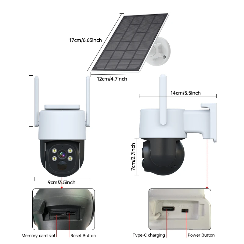 4CH Wireless CCTV Surveillance Camera System 4MP Battery WIFI Solar Security Camera System Solar Wifi Nvr Kit
4CH Wireless CCTV Surveillance Camera System 4MP Battery WIFI Solar Security Camera System Solar Wifi Nvr Kit