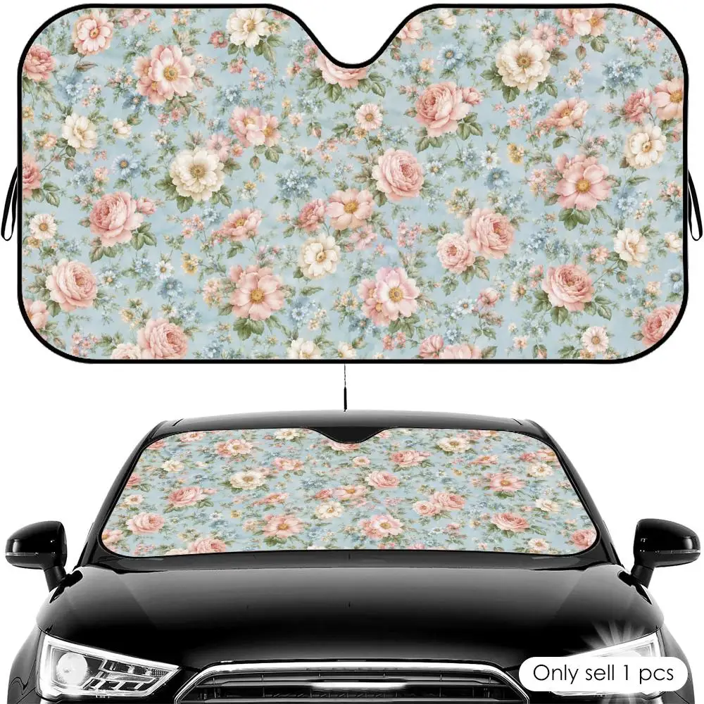 Soft Garden Floral Print Sun Visor Car Front Windshield Shade UV Block Heat Shield Foldable Universal Fit Cover
Soft Garden Floral Print Sun Visor Car Front Windshield Shade UV Block Heat Shield Foldable Universal Fit Cover