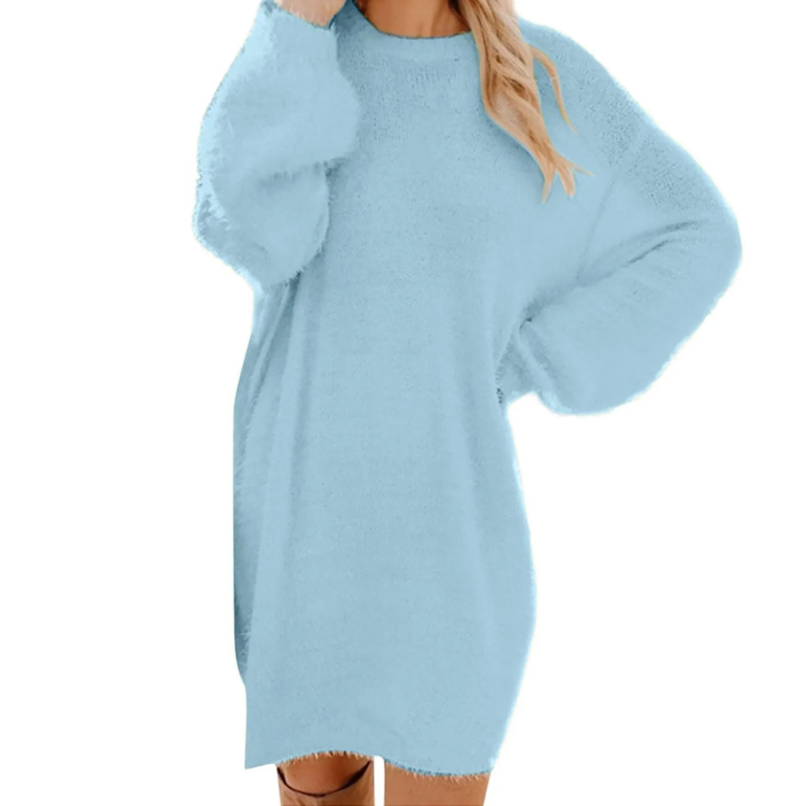 Imitation Mink Fleece Sweater Dress New Plush Slim Solid Half High Neck Mid Length Embroidered Knit Bottom Dresses Autumn Winter
Imitation Mink Fleece Sweater Dress New Plush Slim Solid Half High Neck Mid Length Embroidered Knit Bottom Dresses Autumn Winter