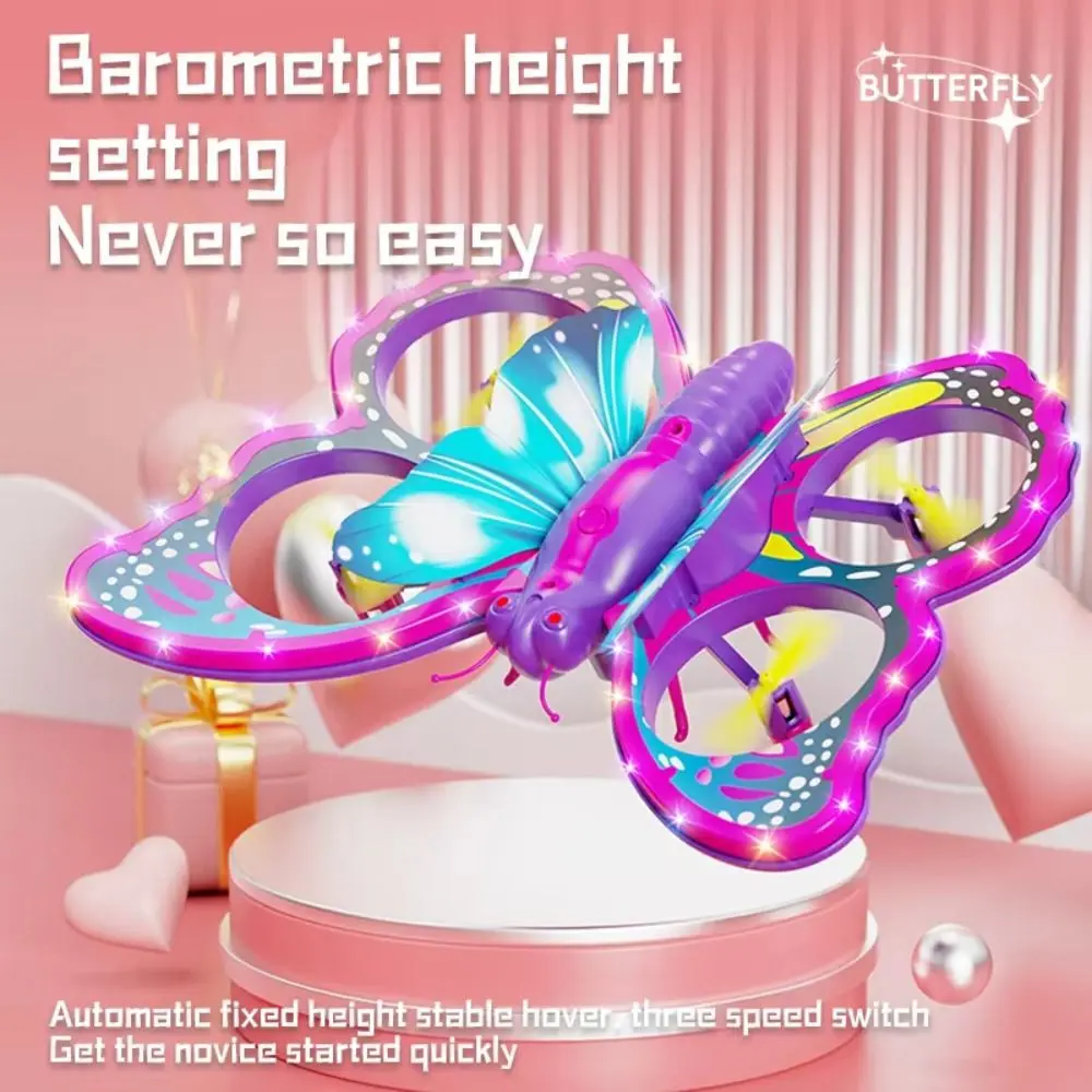 V40 Glitter Butterfly Quadcopter Gravity Sensing Airplane Model Remote Control Aircraft 2.4GHz Foam Drone Mini Drone Toy
V40 Glitter Butterfly Quadcopter Gravity Sensing Airplane Model Remote Control Aircraft 2.4GHz Foam Drone Mini Drone Toy