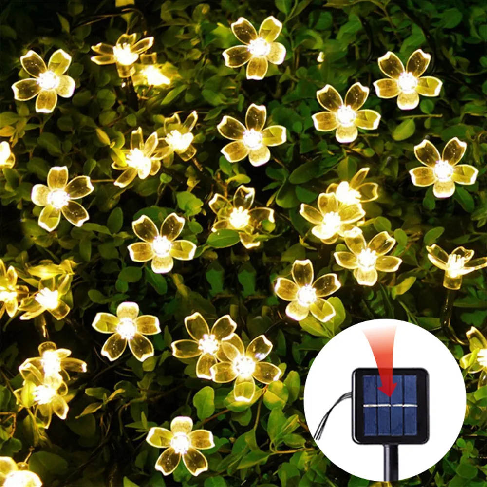 Solar String Cherry Flower Lights LED Outdoor Garden Decorative Lights Wedding Christmas Easter Mother's Day Graduation Ramadan
Solar String Cherry Flower Lights LED Outdoor Garden Decorative Lights Wedding Christmas Easter Mother's Day Graduation Ramadan