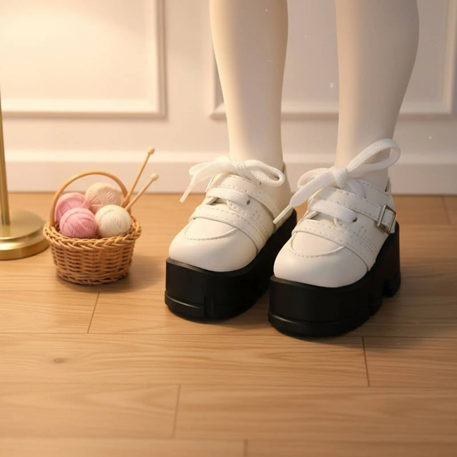 1/4 BJD Shoes Black and White BJD Shoes PU Doll Boots Casual Design Lace-up Doll Boots Easy to Match
1/4 BJD Shoes Black and White BJD Shoes PU Doll Boots Casual Design Lace-up Doll Boots Easy to Match