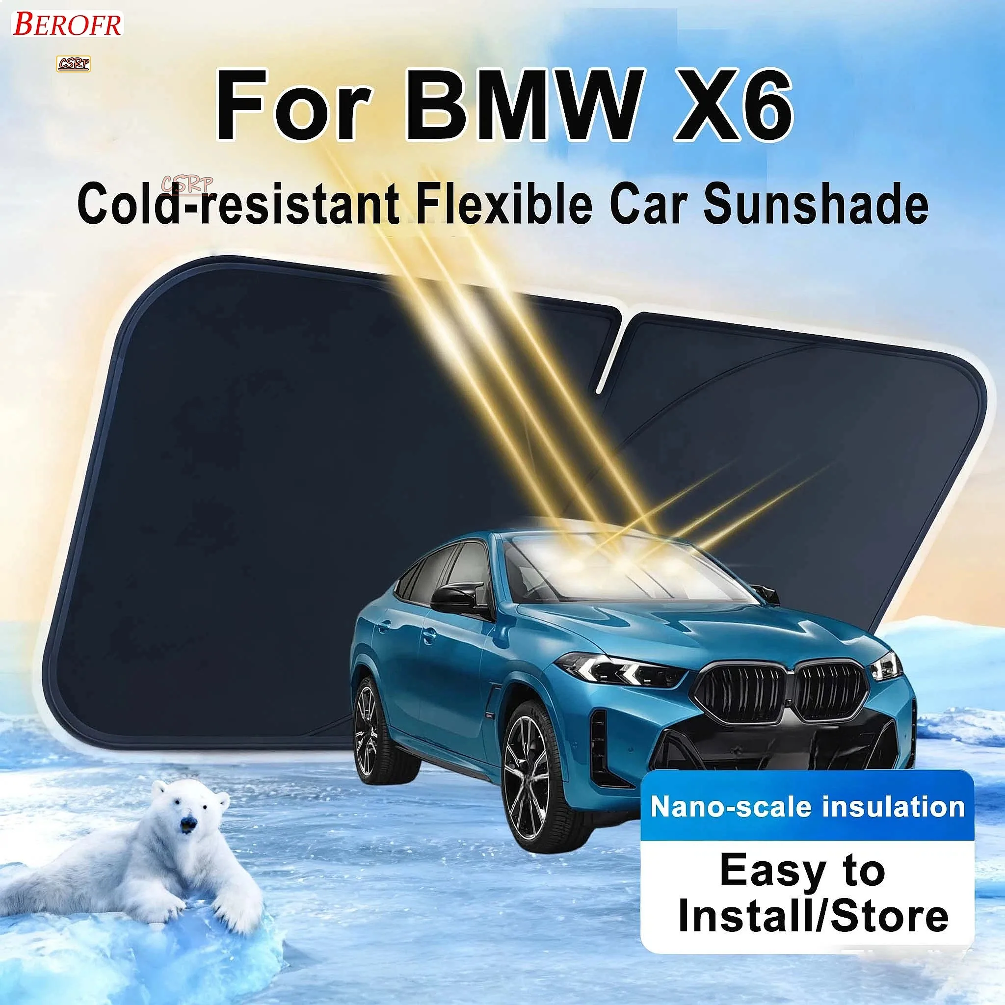 For BMW X6 2024-2026 Car Windshield Sunshade Cover Front Window Sun Shade Heat Insulation Summer Auto Accessories
For BMW X6 2024-2026 Car Windshield Sunshade Cover Front Window Sun Shade Heat Insulation Summer Auto Accessories