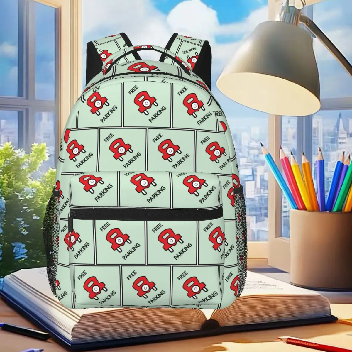 Free Parking Game Board Image For Game Night Backpack Student Boys Girls BookBag Children School Bag Laptop Shoulder Bags
Free Parking Game Board Image For Game Night Backpack Student Boys Girls BookBag Children School Bag Laptop Shoulder Bags