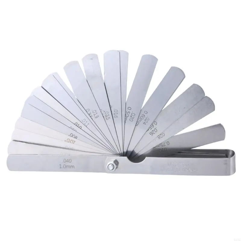 M4YC 32 Pieces Long Feeler Gauge 0.03-1mm, Stainless Steel Feeler Gauge Double Marked Metric and Imperials Measuring Tool
M4YC 32 Pieces Long Feeler Gauge 0.03-1mm, Stainless Steel Feeler Gauge Double Marked Metric and Imperials Measuring Tool