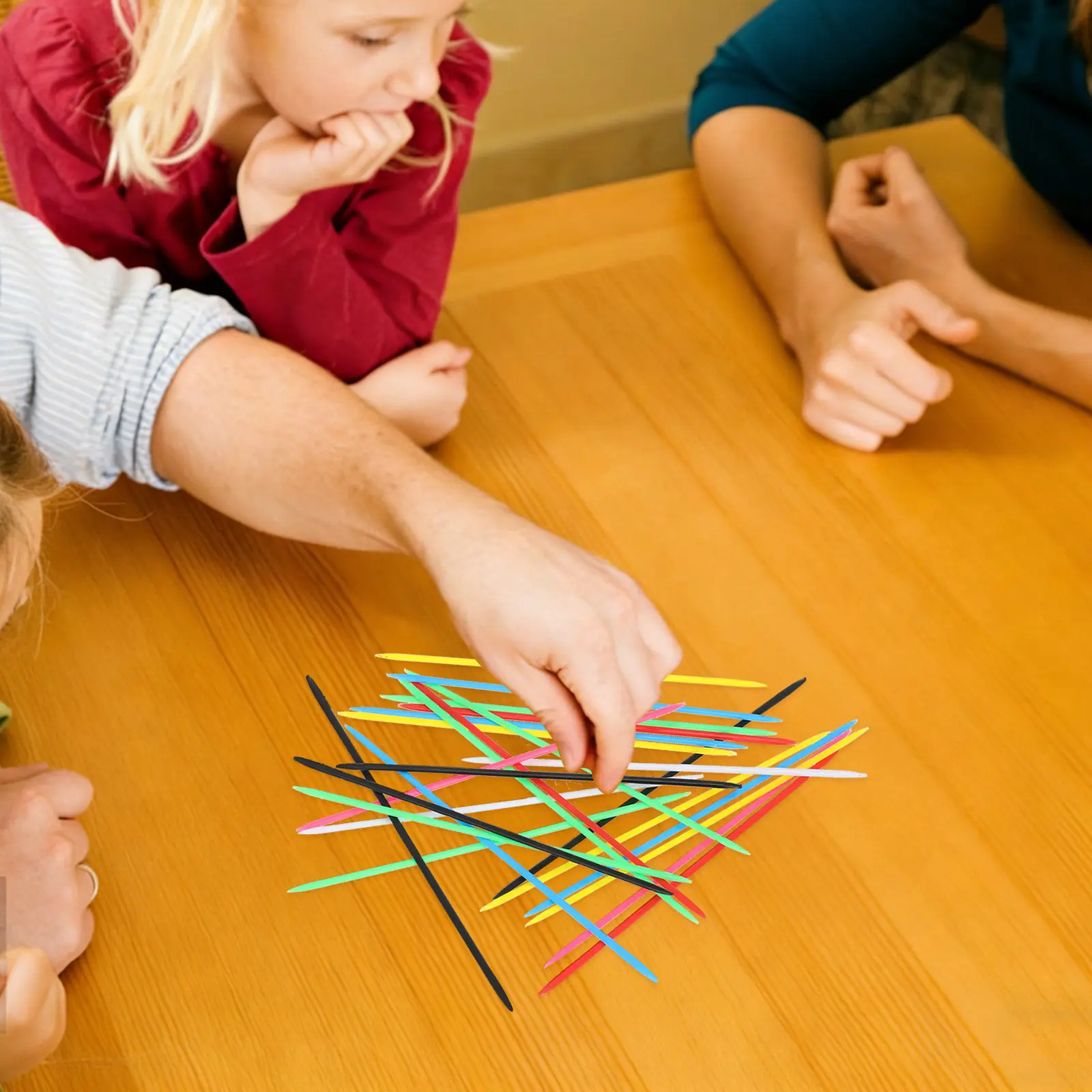 90Pcs Colorful Plastic Pick Sticks Game Small Stick Picking Multi-Person Interactive Educational Board Game Challenge Hand Eye
90Pcs Colorful Plastic Pick Sticks Game Small Stick Picking Multi-Person Interactive Educational Board Game Challenge Hand Eye