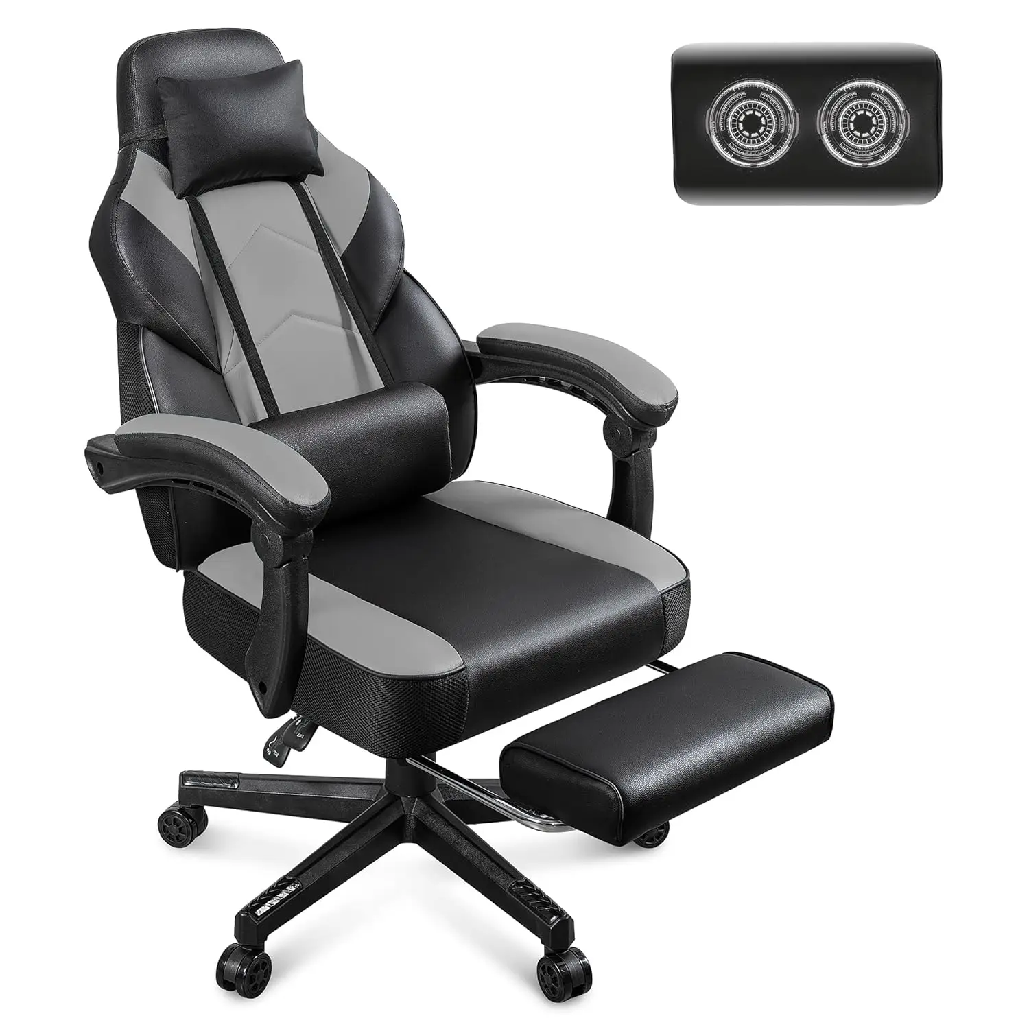 Gaming Chair for Adults, Gaming Chairs with Footrest, Ergonomic Video Game Chair with Massage Lumbar Big and Tall Computer Chair
Gaming Chair for Adults, Gaming Chairs with Footrest, Ergonomic Video Game Chair with Massage Lumbar Big and Tall Computer Chair