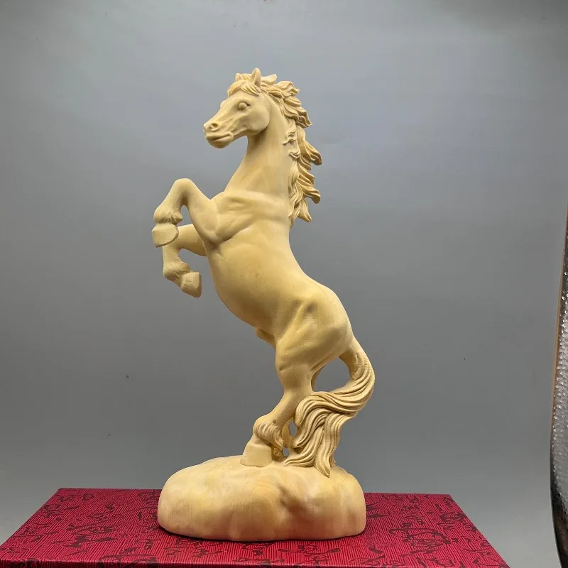 Hand-Carved Boxwood Horse Statue - 7.1"x3.1"x2" Wooden Sculpture, Home Office Decor, Chinese Style Art Gift, Success Symbol
Hand-Carved Boxwood Horse Statue - 7.1"x3.1"x2" Wooden Sculpture, Home Office Decor, Chinese Style Art Gift, Success Symbol