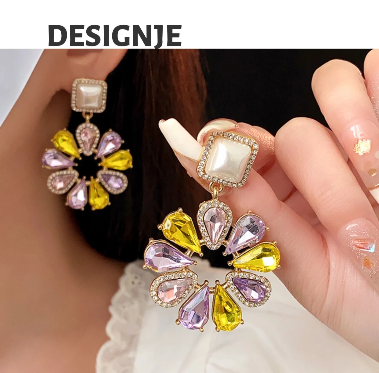 Hot-selling flower pearl earrings, fashionable, luxurious, high-end, new earring and necklace set
Hot-selling flower pearl earrings, fashionable, luxurious, high-end, new earring and necklace set