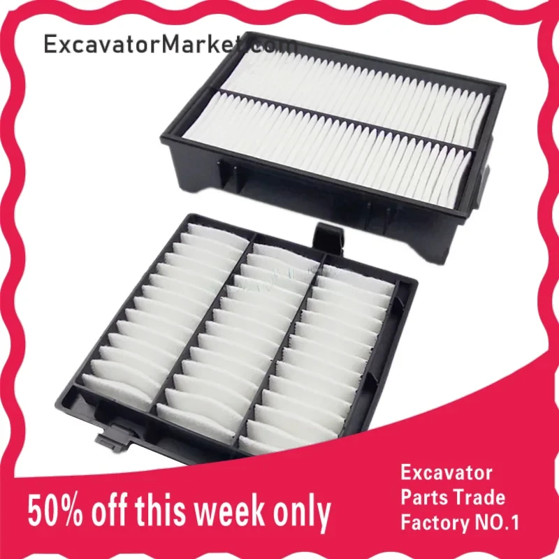 Accessories For Excavator HITACHI ZX 200/210/240/260/330-5G-5A Excavator Air Conditioning Filter Element Filter External Filter
Accessories For Excavator HITACHI ZX 200/210/240/260/330-5G-5A Excavator Air Conditioning Filter Element Filter External Filter