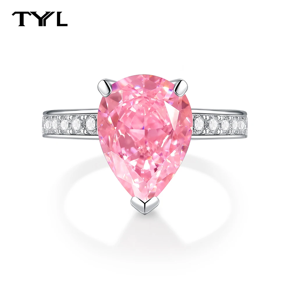 TYYL 925 настоящее серебро 9*12 мм розовый высокоуглеродистый бриллиант груша кольца капли воды обручальные кольца ювелирные изделия женские подарки на годовщину
TYYL 925 настоящее серебро 9*12 мм розовый высокоуглеродистый бриллиант груша кольца капли воды обручальные кольца ювелирные изделия женские подарки на годовщину