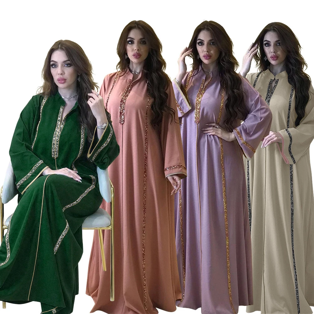 Purple Green Clothes For Ladies Muslim Things Skirts Loose Legitimate Jilbab Long Sleeve Islamic Dresses Moroccan Summer Dress
Purple Green Clothes For Ladies Muslim Things Skirts Loose Legitimate Jilbab Long Sleeve Islamic Dresses Moroccan Summer Dress