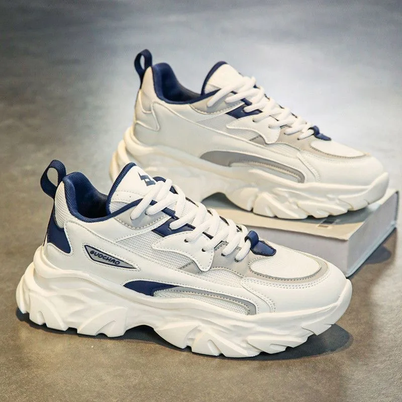 Универсальные неуклюжие кроссовки на толстой подошве для мужчин, новинка 2024, трендовая дышащая повседневная спортивная обувь с сетчатой шнуровкой, увеличенная мягкая подошва
Универсальные неуклюжие кроссовки на толстой подошве для мужчин, новинка 2024, трендовая дышащая повседневная спортивная обувь с сетчатой шнуровкой, увеличенная мягкая подошва