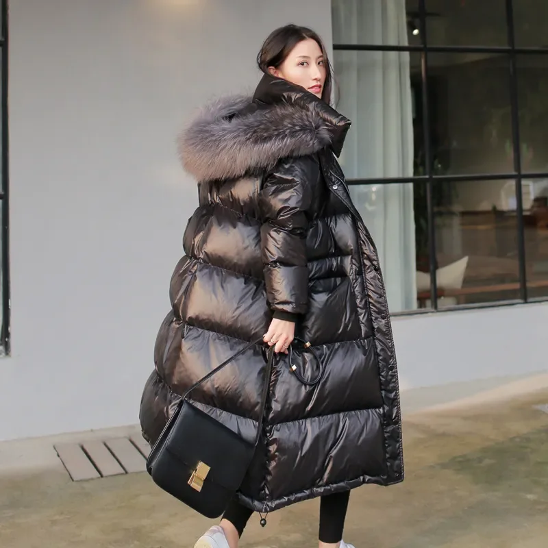 Down Jacket Women's Long Over Knee Extension 2024 New Korean Version Large Fur Collar Thickened Loose Winter Clothing X1027
Down Jacket Women's Long Over Knee Extension 2024 New Korean Version Large Fur Collar Thickened Loose Winter Clothing X1027