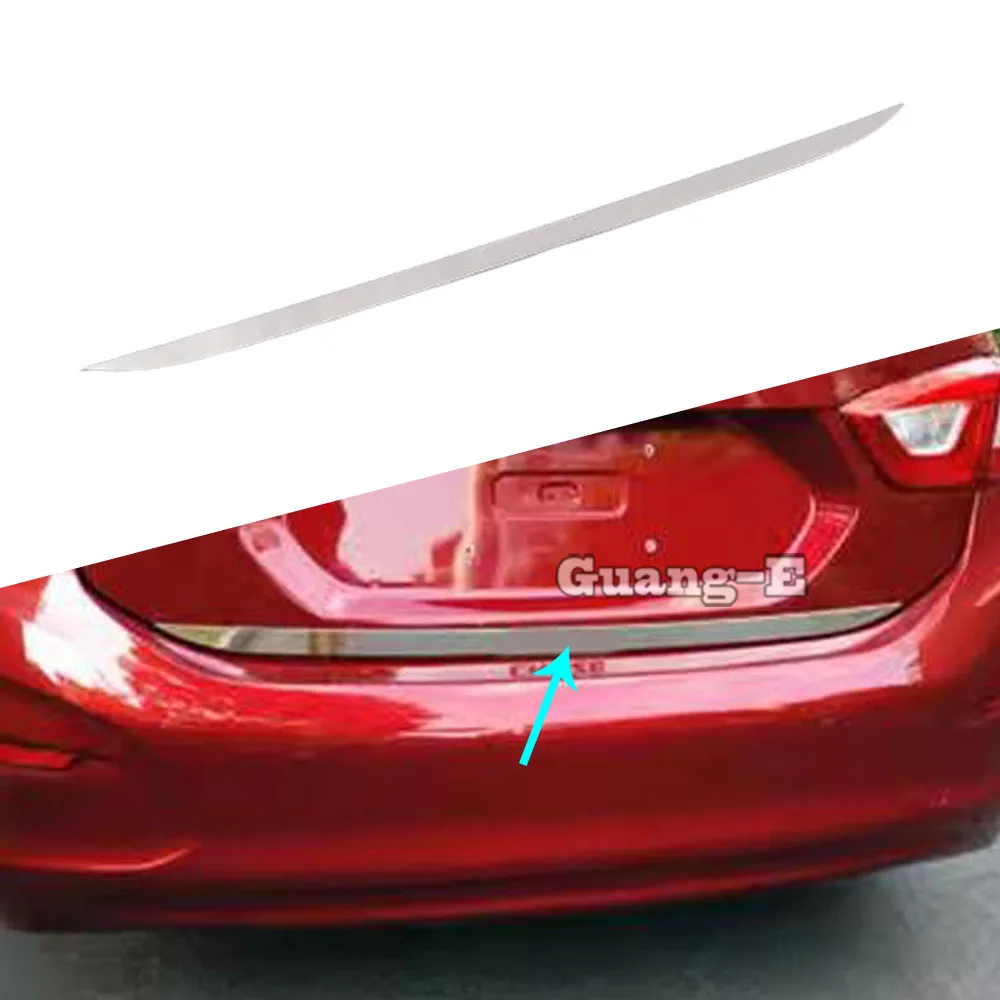 Декоративная накладка на нижнюю часть задней двери багажника (бампера) для Chevrolet Cruze Sedan 2017-2021
Декоративная накладка на нижнюю часть задней двери багажника (бампера) для Chevrolet Cruze Sedan 2017-2021