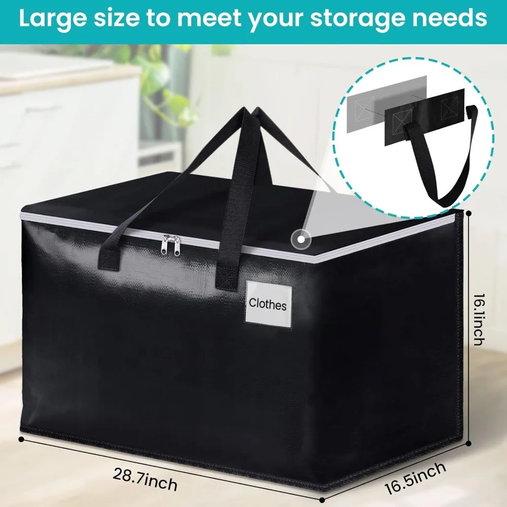 Extra Large Moving Boxes-Moving Bags with Zipper, Carrying Handles and Tag Pocket-Moving Supplies for Space Saving-Totes
Extra Large Moving Boxes-Moving Bags with Zipper, Carrying Handles and Tag Pocket-Moving Supplies for Space Saving-Totes