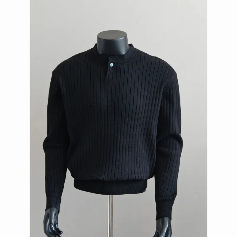 Men's Loose Textured Knit Sweater Spring Autumn American Style Casual Solid Color Inner Top
Men's Loose Textured Knit Sweater Spring Autumn American Style Casual Solid Color Inner Top