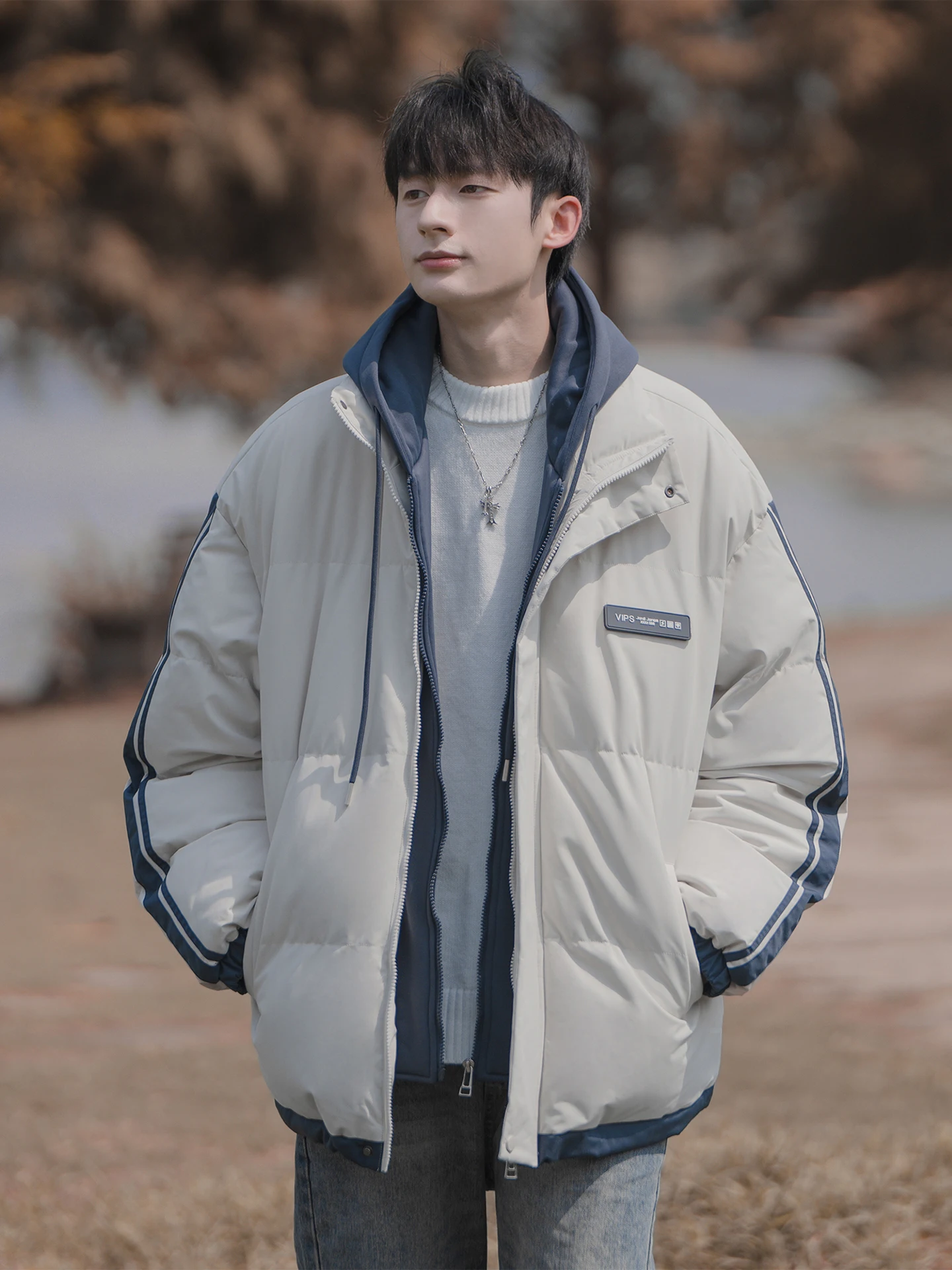 Thiened Hooded Cotton Jaet Men's Winter Warm Anti-cold Bread Sle Cotton Clothes for Teenagers Trendy Brand New Model
Thiened Hooded Cotton Jaet Men's Winter Warm Anti-cold Bread Sle Cotton Clothes for Teenagers Trendy Brand New Model