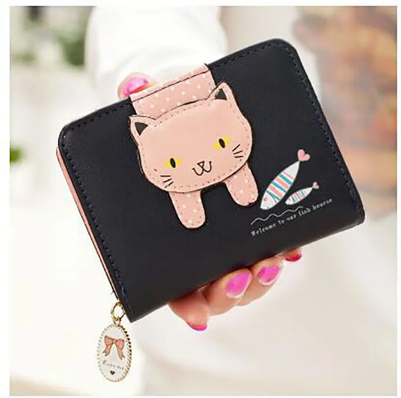 Lovely Cat Wallet Pu Leather Women Coin Purse Female Card Holder Wallet Short Cute Zipper Cartoon Cute Cat Student New
Lovely Cat Wallet Pu Leather Women Coin Purse Female Card Holder Wallet Short Cute Zipper Cartoon Cute Cat Student New
