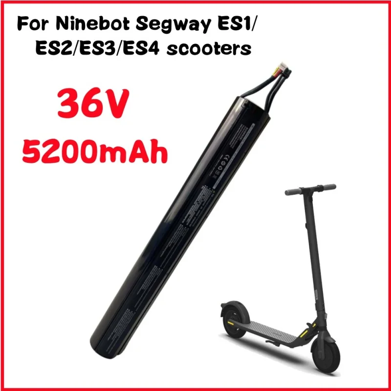 Аккумулятор 36 В 5200 мАч подходит для скутера Ninebot Segway Es1 / ES2 / Es3 / Es4
Аккумулятор 36 В 5200 мАч подходит для скутера Ninebot Segway Es1 / ES2 / Es3 / Es4