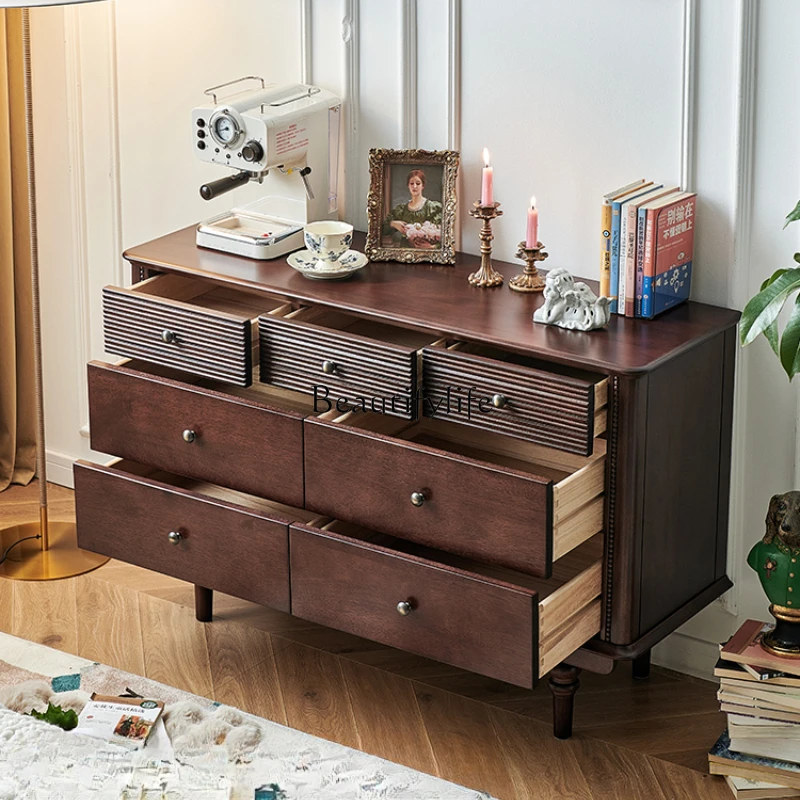 French antique seven-chest cabinet all solid wood retro living room against the wall bucket cabinet
French antique seven-chest cabinet all solid wood retro living room against the wall bucket cabinet