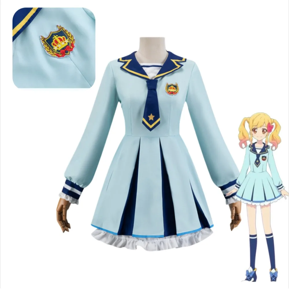 Aikatsu Stars Yume Nijino Cosplay Costume Four Stars Academy Summer Sailor Uniform Dress Adult Women Comic Con Carnival Outfit
Aikatsu Stars Yume Nijino Cosplay Costume Four Stars Academy Summer Sailor Uniform Dress Adult Women Comic Con Carnival Outfit