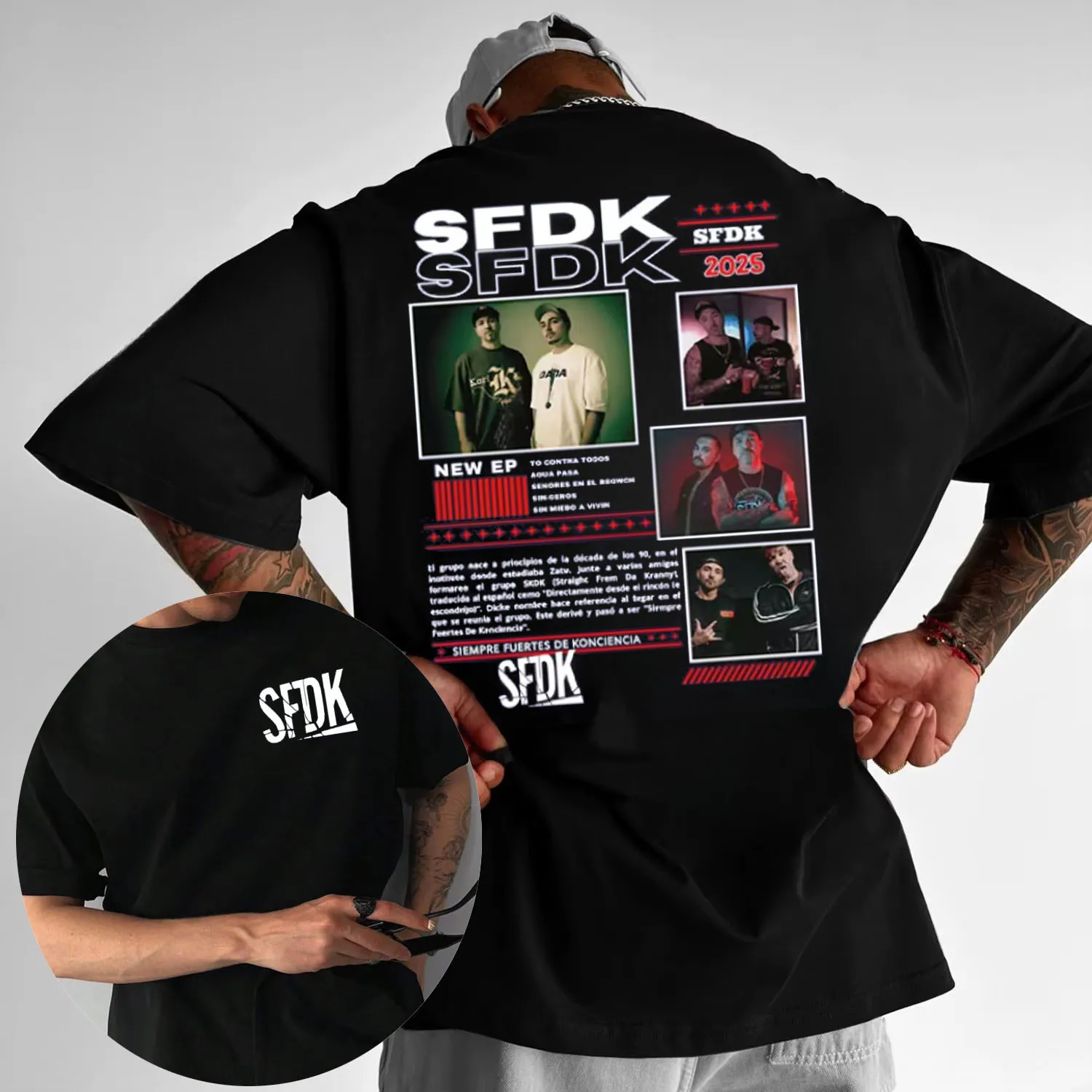 2026 Summer Rapist Sfdk Album Tour Graphic T-shirt Male Harajuku Hip Hop Goth Street T-shirt Casual Cotton Short Sleeve T-shirt
2026 Summer Rapist Sfdk Album Tour Graphic T-shirt Male Harajuku Hip Hop Goth Street T-shirt Casual Cotton Short Sleeve T-shirt