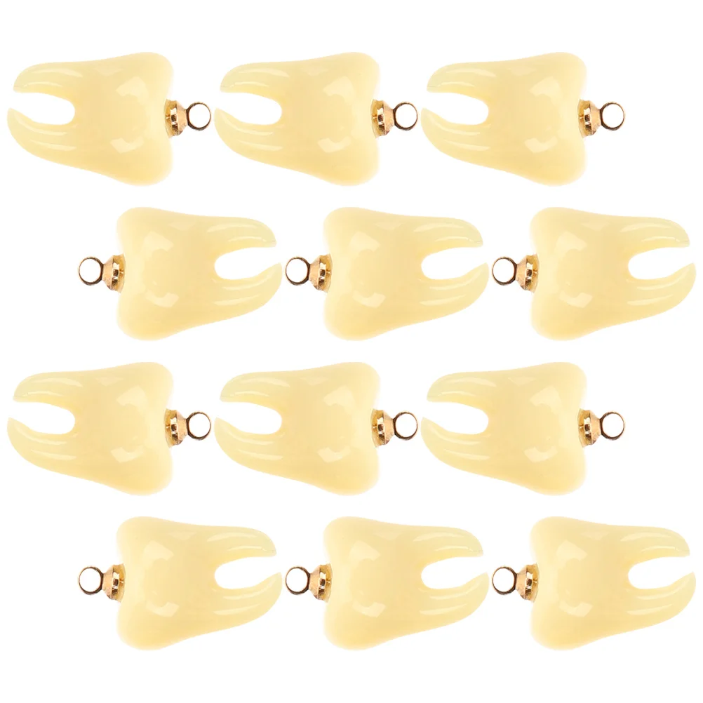 12 Pcs Tooth Resin Pendant Charms DIY Small Teeth Jewelry Making Materials Necklace Bracelet Earrings Accessories Craft Supplies
12 Pcs Tooth Resin Pendant Charms DIY Small Teeth Jewelry Making Materials Necklace Bracelet Earrings Accessories Craft Supplies