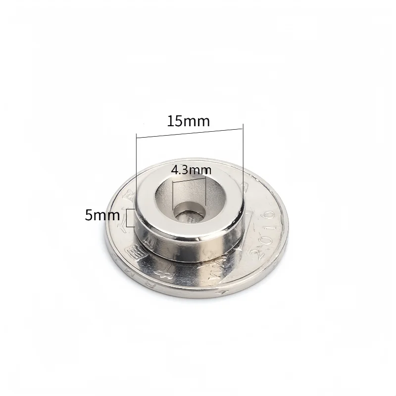 10 pieces N52 High-strength countersunk hole magent Diameter 15 mm × Thickness 5mm - Hole diameter 4 mm
10 pieces N52 High-strength countersunk hole magent Diameter 15 mm × Thickness 5mm - Hole diameter 4 mm