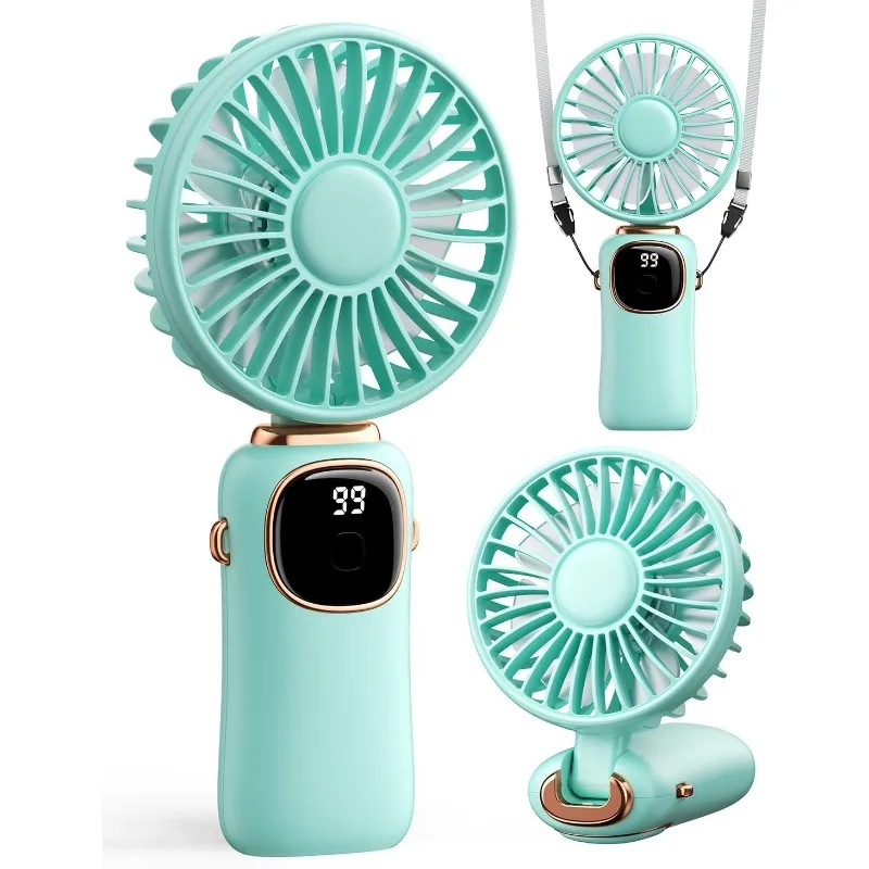 Portable Handheld Fan, 4000mAh Battery with LED Display, Handheld/neck-mounted/desktop Three-in-one Small Fan
Portable Handheld Fan, 4000mAh Battery with LED Display, Handheld/neck-mounted/desktop Three-in-one Small Fan