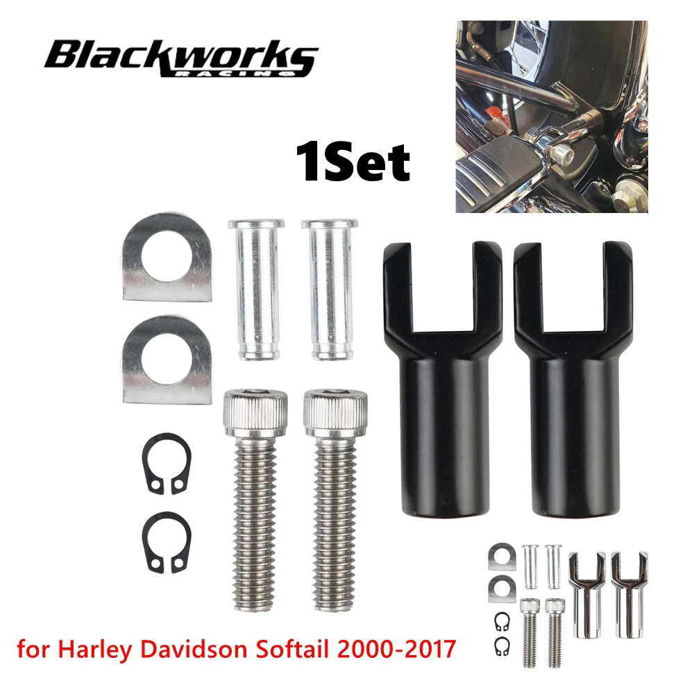Motorcycle Passenger Footpeg Supports Fit For Harley Davidson Softail 2000-2017 3-3/8'' Foot Peg Mounts Clevis
Motorcycle Passenger Footpeg Supports Fit For Harley Davidson Softail 2000-2017 3-3/8'' Foot Peg Mounts Clevis