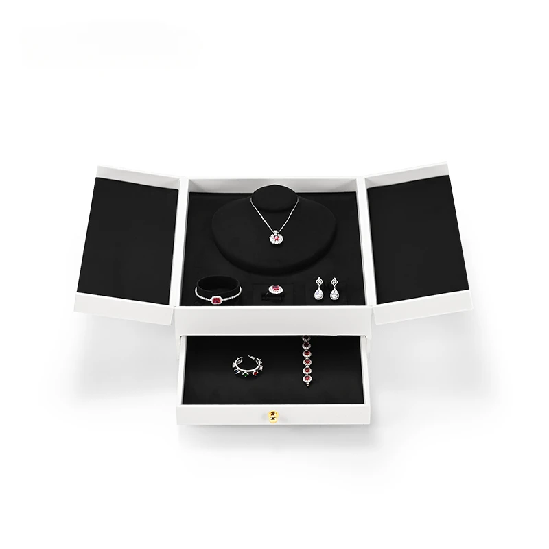New White PU Premium Custom Jewelry Box Jewelry Storage Exquisite Ring Necklace Bracelet Box
New White PU Premium Custom Jewelry Box Jewelry Storage Exquisite Ring Necklace Bracelet Box