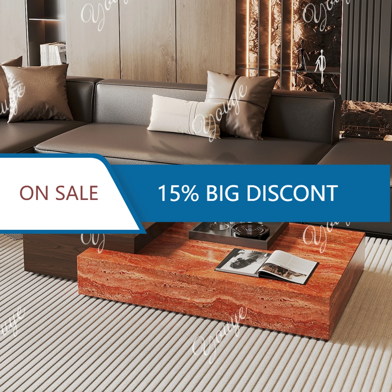 XA Red Travertine Combination Coffee Table Retro Style Living Room High-end Luxury Stone Light Luxury Tea Table Corner Table
XA Red Travertine Combination Coffee Table Retro Style Living Room High-end Luxury Stone Light Luxury Tea Table Corner Table