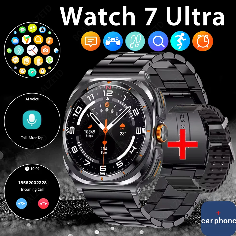 BOALZETD 2025 New Galaxy GT98 Ultra Smart Watch Men TWS Headset 2 In 1 NFC 1.53inch AMOLED GPS Fitness Tracker Health Smartwatch
BOALZETD 2025 New Galaxy GT98 Ultra Smart Watch Men TWS Headset 2 In 1 NFC 1.53inch AMOLED GPS Fitness Tracker Health Smartwatch
