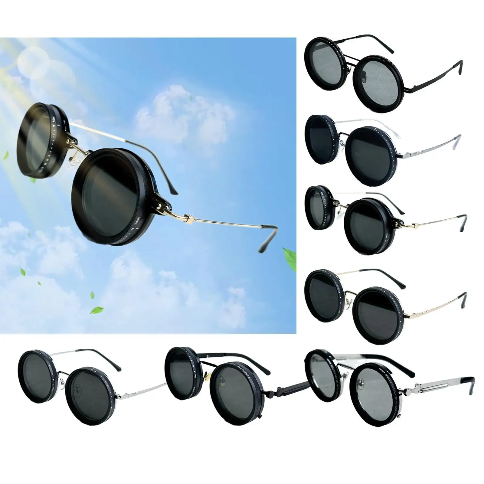 Adjustable Sunglasses Accessories Creative 9 Gears Adjustment Beach Sunglasses for Home Outdoor Sports Camping Traveling Indoor
Adjustable Sunglasses Accessories Creative 9 Gears Adjustment Beach Sunglasses for Home Outdoor Sports Camping Traveling Indoor