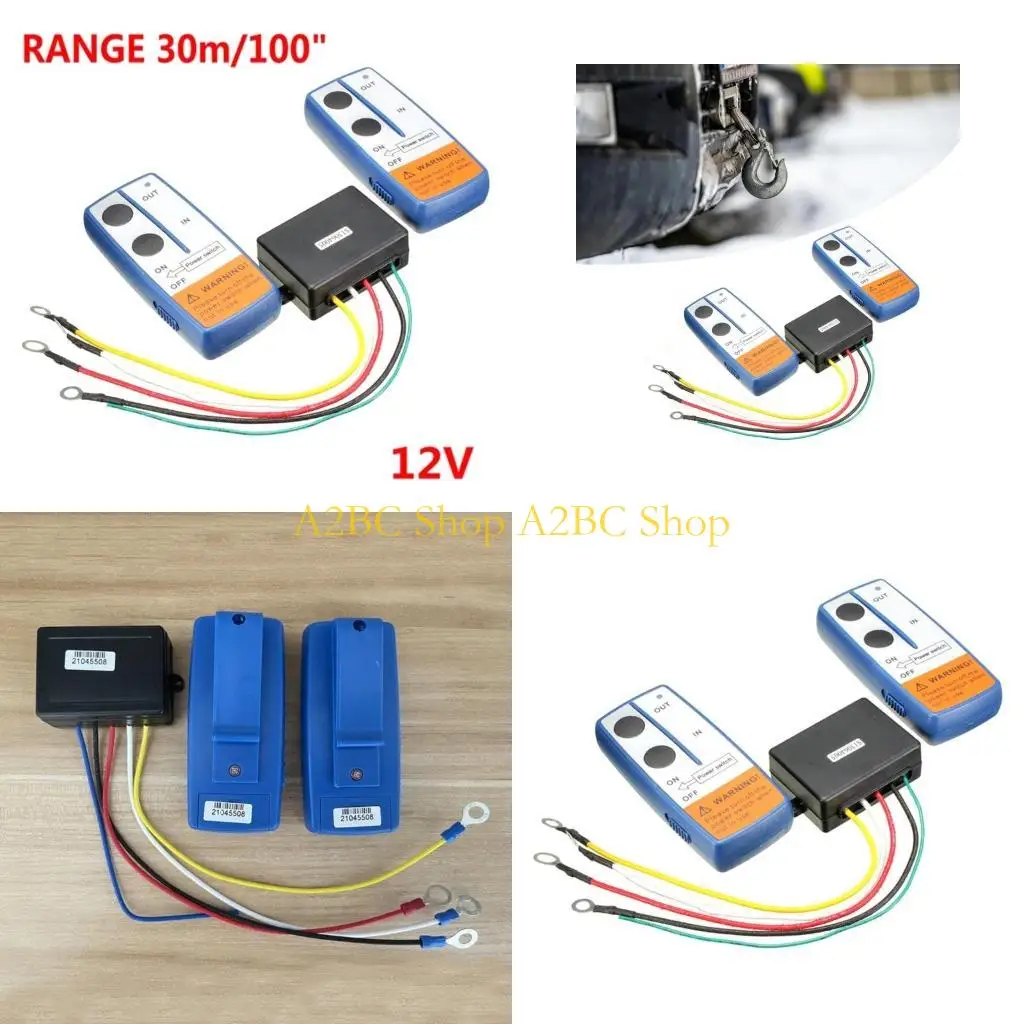 A2BC 12V Wireless Remote Control Set with 100 Foot for Electric Winch Boat Anchors SUV Vehicle Trailer Easy to Install
A2BC 12V Wireless Remote Control Set with 100 Foot for Electric Winch Boat Anchors SUV Vehicle Trailer Easy to Install
