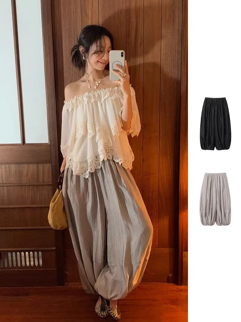 Casual Wide Leg Pants Women's High Waist Trousers Summer 2026 Cleanfit Style Versatile Loose Fit Balloon Pants
Casual Wide Leg Pants Women's High Waist Trousers Summer 2026 Cleanfit Style Versatile Loose Fit Balloon Pants