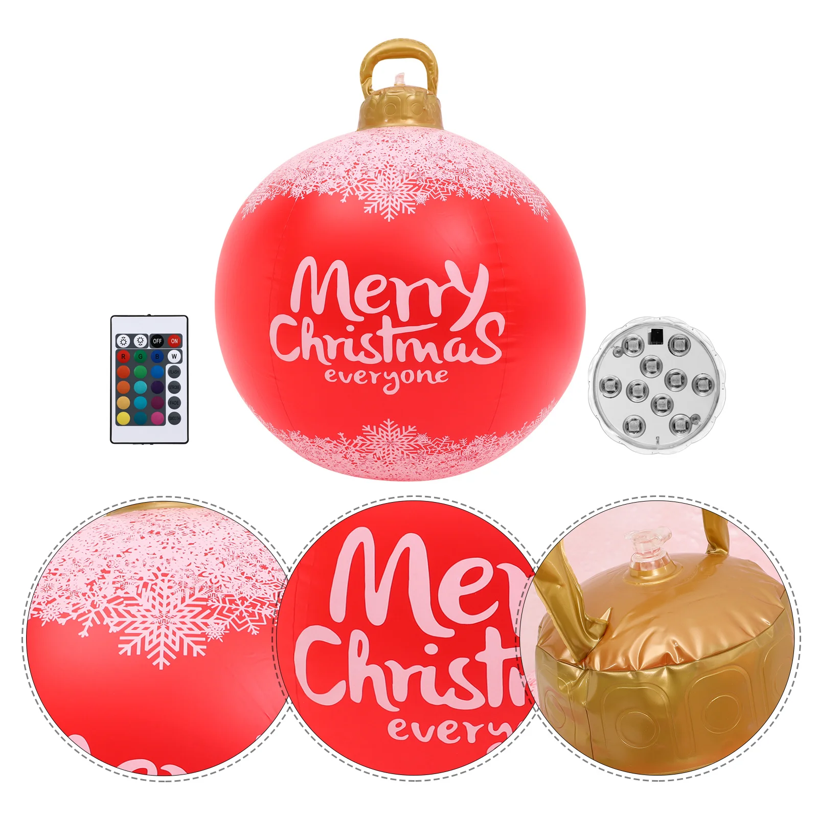 Inflatable LED Christmas Ball Weather Resistant Holiday Decor for Outdoor Garden Yard Christmas Inflatables
Inflatable LED Christmas Ball Weather Resistant Holiday Decor for Outdoor Garden Yard Christmas Inflatables