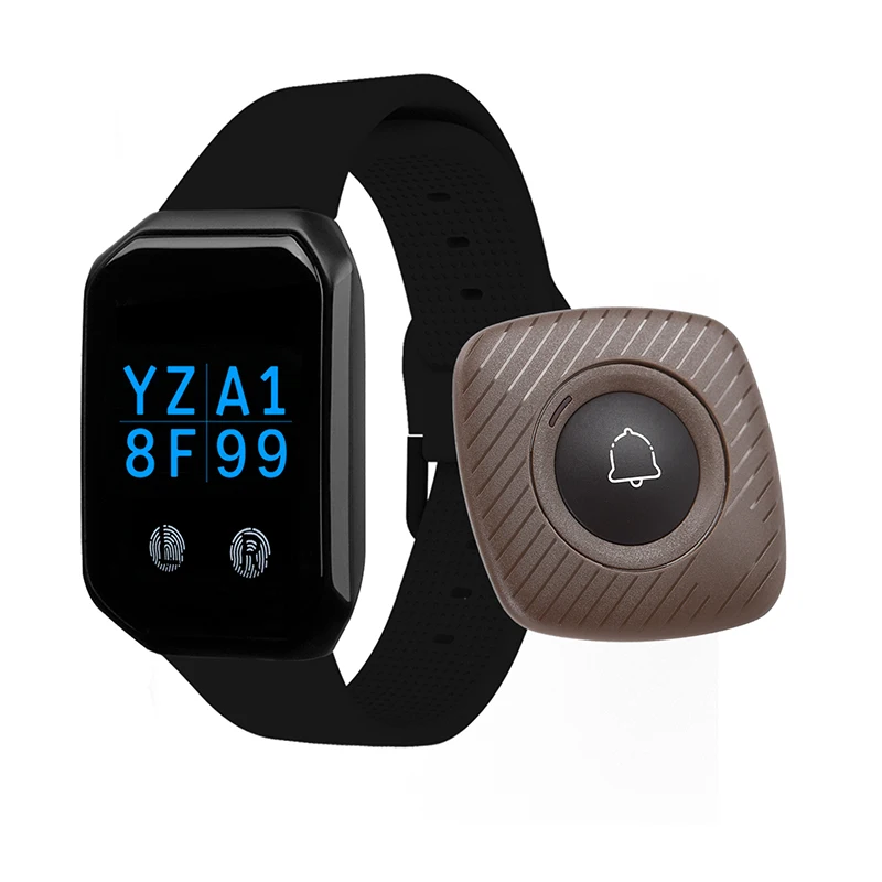 BYHUBYENG Wireless Calling System 1pc Wrist Watch Receiver with 5pcs Call Buzzers Caregiver Alert for Hospital
BYHUBYENG Wireless Calling System 1pc Wrist Watch Receiver with 5pcs Call Buzzers Caregiver Alert for Hospital