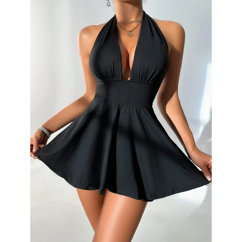 2025Spring Summer New International Station Hot Girl Sexy DressVBackless Fashion Women's Halter Neck Short Dress
2025Spring Summer New International Station Hot Girl Sexy DressVBackless Fashion Women's Halter Neck Short Dress