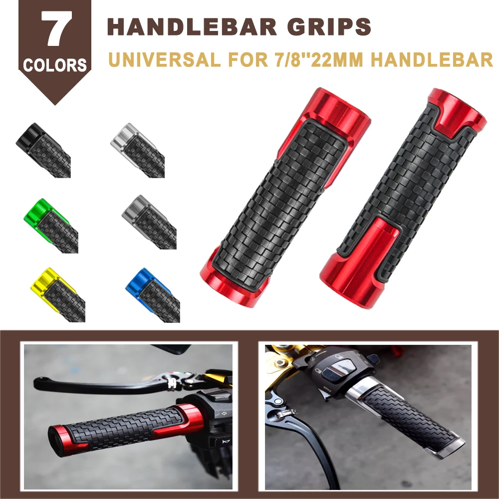 Universal 7/8'' 22mm Motorcycle Grip Handlebar Handle Grips End Cap Anti-Slip Cover For Yamaha YZF R1 R3 For BMW R 1200 1250 GS
Universal 7/8'' 22mm Motorcycle Grip Handlebar Handle Grips End Cap Anti-Slip Cover For Yamaha YZF R1 R3 For BMW R 1200 1250 GS